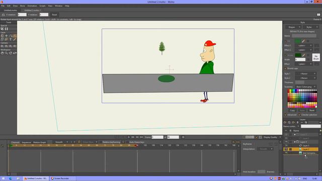 MOHO 7.05.1 LAYER SETTINGS - GROUP LAYER + DEPTH SORT (Anime Studio/MOHO_PRO) видеоурок tutorial смотреть онлайн