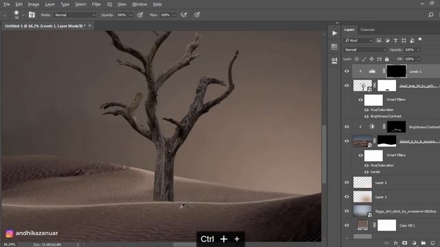 Photoshop Tutorial Fantasy Tree Cloud Photo Manipulation Effects смотреть онлайн