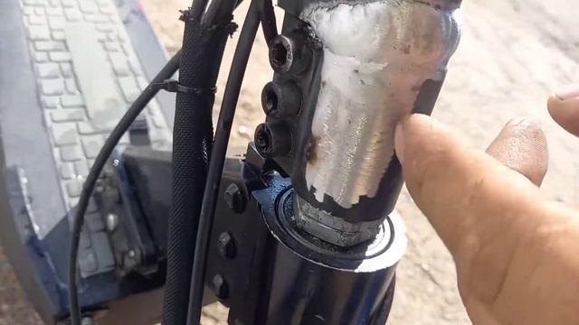 Аргонная сварка алюминиевого крепления руля от электросамоката смотреть онлайн