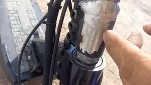 Аргонная сварка алюминиевого крепления руля от электросамоката