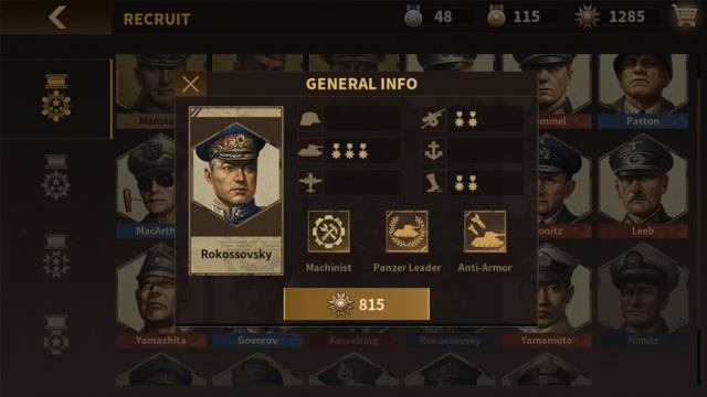 Top 10 Tank Generals - Glory of Generals 3