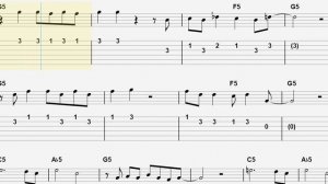 Deep Purple- Smoke on the Water GUITAR TAB