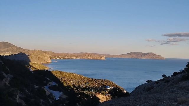 Гора Соколёнок. Красивый закат над горой Сокол. Осенние пейзажи.  Новый Свет. Крым..mp4