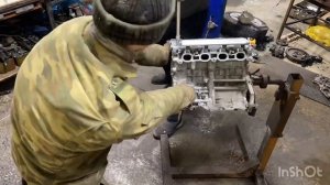 Разборка сборка двигателя Киа Рио