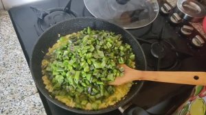 ЗЕЛЁНАЯ ФАСОЛЬ С ЯЙЦО!! Сытная и полезная жареная стручковая фасоль с яйцом!!!!