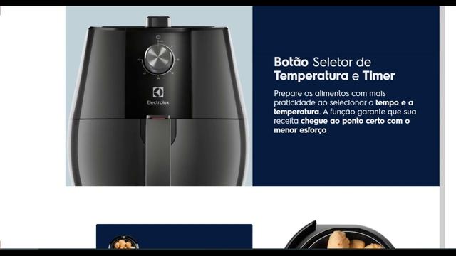 AirFryer Electrolux 4 Litros Efficient por Rita Lobo EAF30 смотреть онлайн