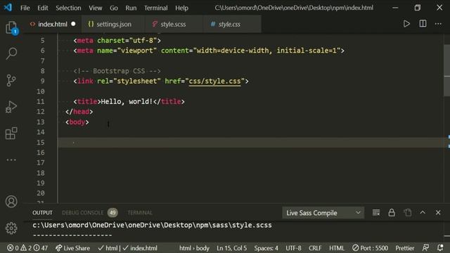 Bootstrap 5.0.0 - Npm Setup