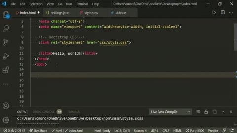 Bootstrap 5.0.0 - Npm Setup