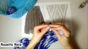 Летняя юбка крючком часть 2