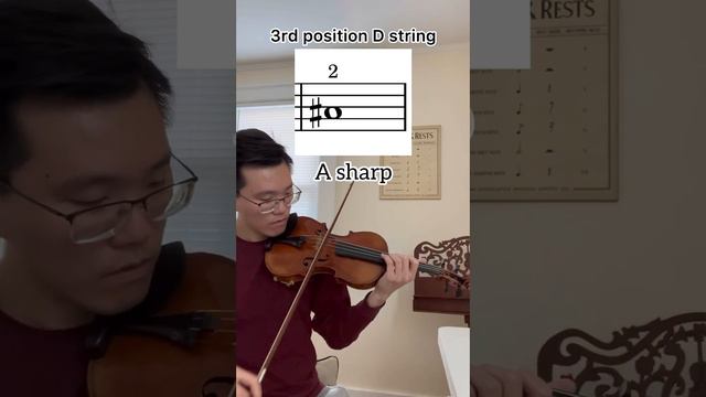 D String 3rd Position Notes