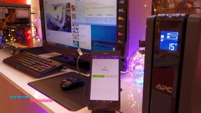 APC BackUPS Pro 1000 battery backup test how long can it run PC and a TV monitor on batteries смотреть онлайн