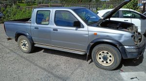 Nissan Navara Как снять передний бампер Ниссан Навара 1997