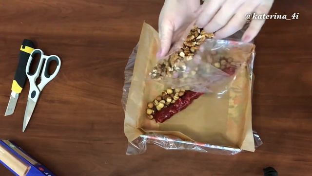 Подарок из сухофруктов и орехов | вкусная и полезная коробочка | фруктовая коробка своими руками