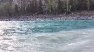 Алтай, поход. Слияние Катуни и Аргута. Впечатляет)