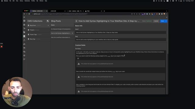 Day 2/100 - Highlighting Code in Webflow Blogs with Prism.js - 100 Days of Webflow