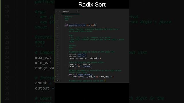 Radix Sort Code in Python | Sorting Algorithms | Python Coding Tutorial | Python Coding Interview