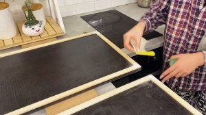 ПЕРЕДЕЛКА  КУХНИ бюджетно | Изменяю фасады | КРАШУ ГАРНИТУР И ХОЛОДИЛЬНИК