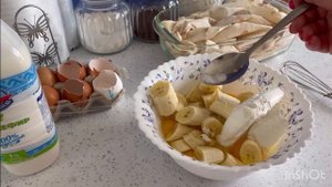 Ачма,запеканка из лаваша с бананом?пальчики оближешь !