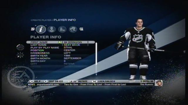 Nhl 09: How to check your EASHL BAP players overall смотреть онлайн