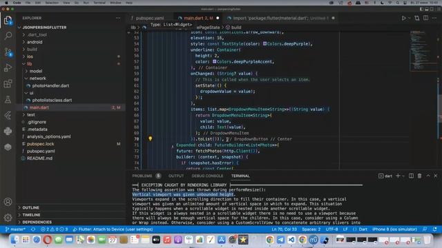 Создание небольшой галереи для iosipad на flutter json