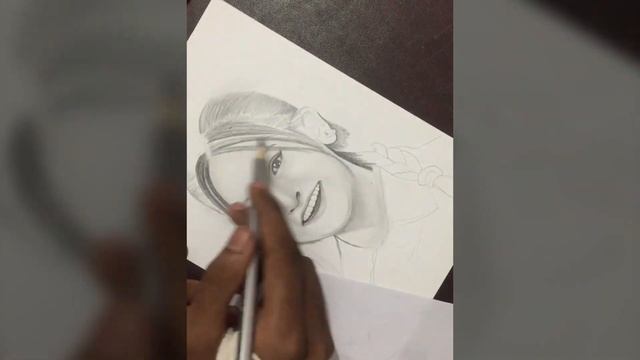 @Lovebirds_Zone Lima Apu Sketch Drawing | Black & white sketch || Sifatsabbir Productions смотреть онлайн