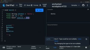 [S2/L03] Flutter Móvil: De cero a experto 2023 | Dart - Tipos de variables