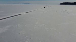 Едем по льду Байкала