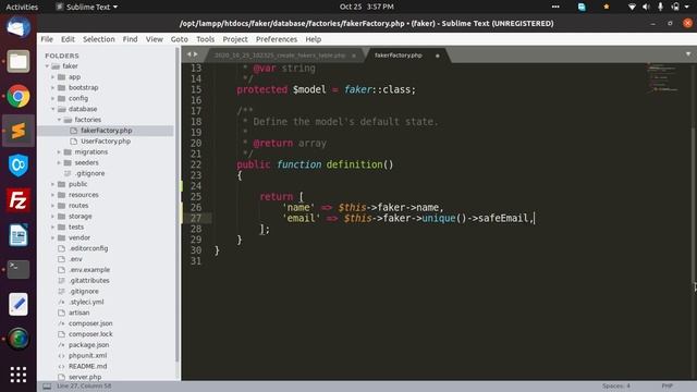 Insert Fake Data in Laravel table | Hindi смотреть онлайн