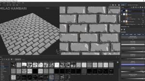Free tutorial Substance Painter-How Create Brick texture in Substance Painter