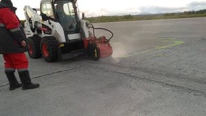 Фрезерование бетонных покрытий.