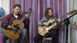 Дом восходящего солнца исп  Ева Шельгорн гитара соло Андрей Павленко аккомпанемент