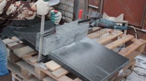 КАК РАСПИЛИТЬ ГРАНИТНУЮ СТЕЛУ РОВНО