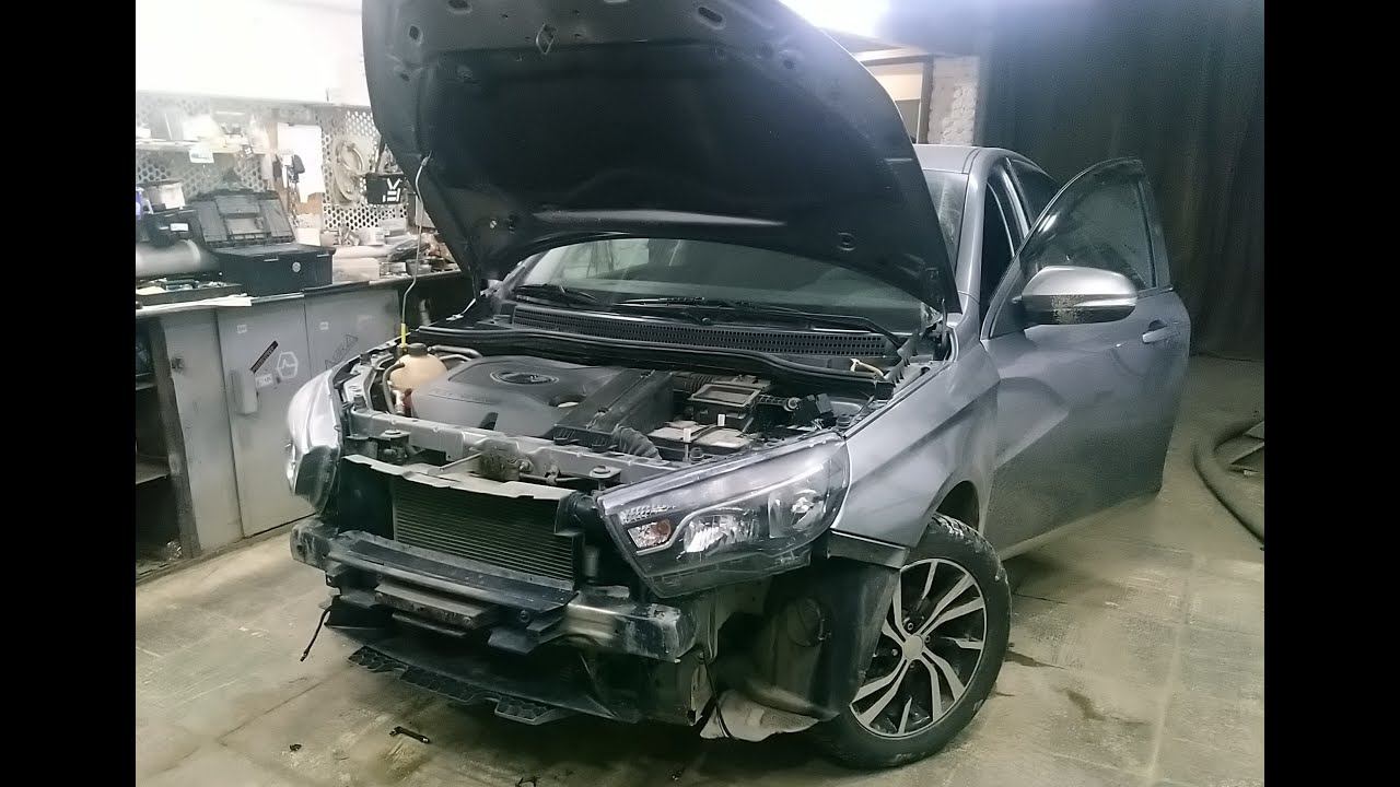 Подключение ПТФ на Lada Vesta
