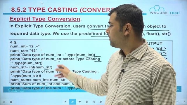 Python Type Casting & Data Conversion Functions | Chapter 8 Class 11 Computer Science #47