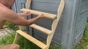 Как сделать простую вертикальную полочку для цветов