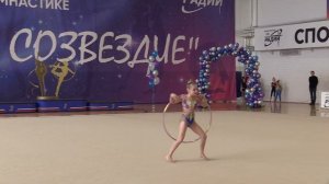 Художественная гимнастика, Обруч, Арина, 7 лет #rg #художественнаягимнастика