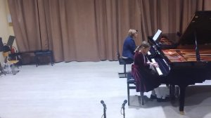 В.А. Моцарт - концерт 4 для фортепиано с оркестром G-dur I часть- София Жеребцова 10 лет