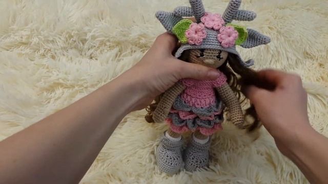 Обзор кукла-оленяшка большеножка вяжем крючком смотреть онлайн