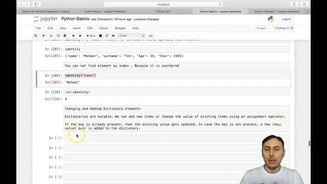 PYTHON Tutorial for BEGINNERS - Dictionaries