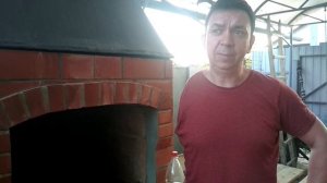 спустя год, сделал свет в мангал из кирпича