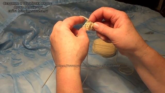 Вязание резинки спицами для начинающих