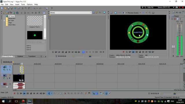 как редактировать надпись канала в интро с помощю программы sony vegas смотреть онлайн