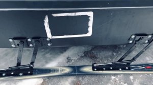 Flat Folding Ice Fishing Smitty Sled using Furniture Lifts