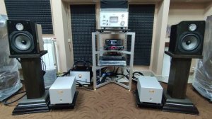Полочная акустическая система Legacy Studio HD + Goldmund Telos 200A + Musician Taurus DAC