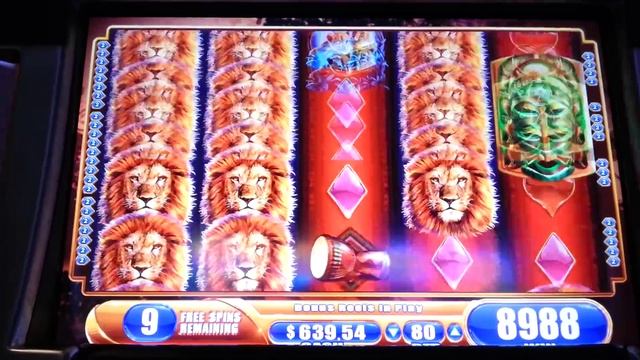 King of Africa 25 Free Spins Bonus WMS Slot Machine смотреть онлайн