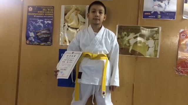 Экзамен на желтый пояс по каратэ смотреть онлайн