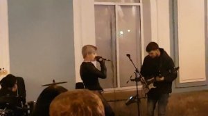 Музыканты на улицах Санкт-Петербурга.