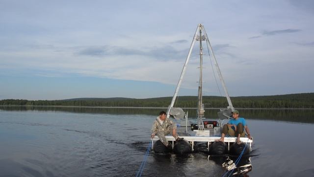 Транспортировка буровой платформы к точке бурения