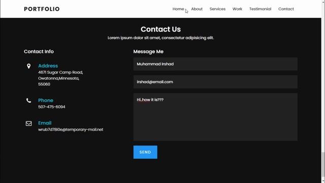 Build a Complete Responsive Personal Portfolio Website using Html CSS & Javascript from Scratch