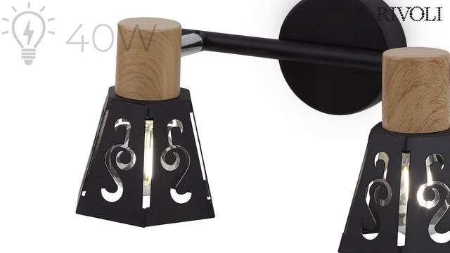 Светильник настенно-потолочный спот Rivoli Notabile 7005-702 2 x E14 40 Вт поворотный смотреть онлайн